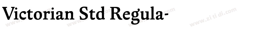 Victorian Std Regula字体转换